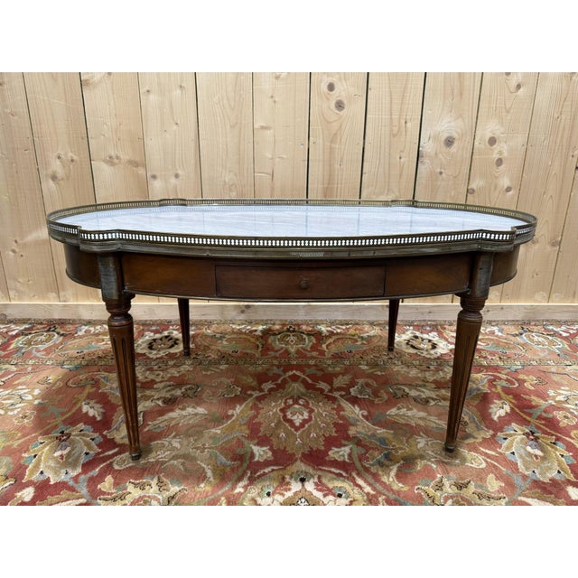 Metal Louis XVI Style Bouillotte Coffee Table, 1950s For Sale - Image 7 of 7