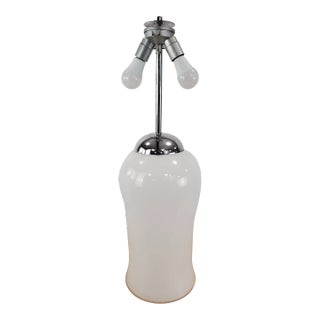 Large Vetri Murano Space Age Tulip Shaped Table Lamp For Sale