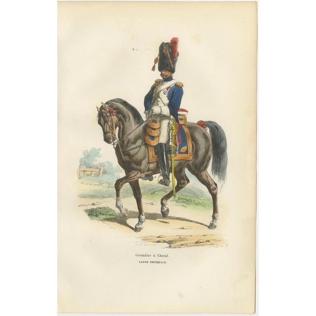 Horace Vernet, Napoleon Bonaparte Imperial Guard Cavalry, 1843, Paper For Sale - Image 3 of 10
