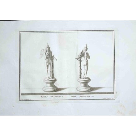 Unknown, Ancient Roman Statues Etching, 18th Century, Etching For Sale