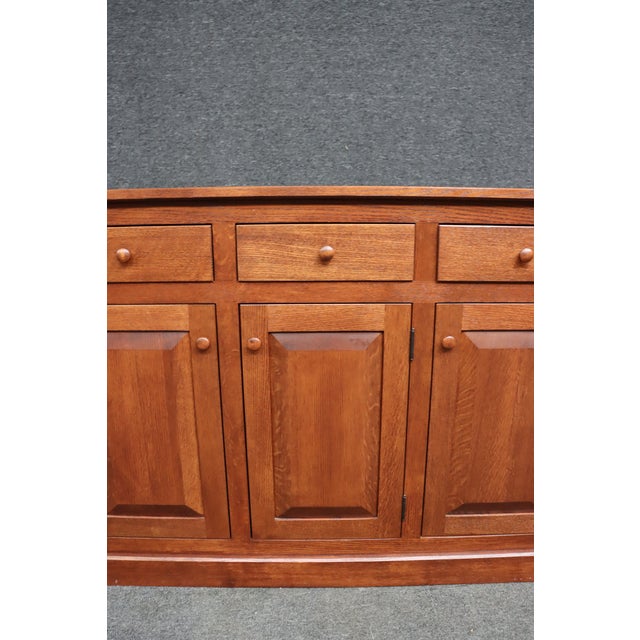 Hunt Country Furniture Brandywine Hall Quarter Sawn Oak Buffet For Sale - Image 16 of 18