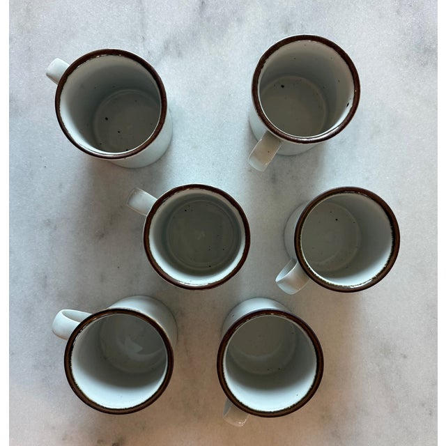 Vintage Dansk Niels Refsgaard Brown Mist 6oz Coffee Cup and Saucer - Set of 6 For Sale - Image 9 of 14