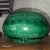 Vintage Art Deco Green Monochrome Glazed Porcelain Greek Key Bowl, as found. Mid-20th Century (c. 1930s–1950s) / Likely...