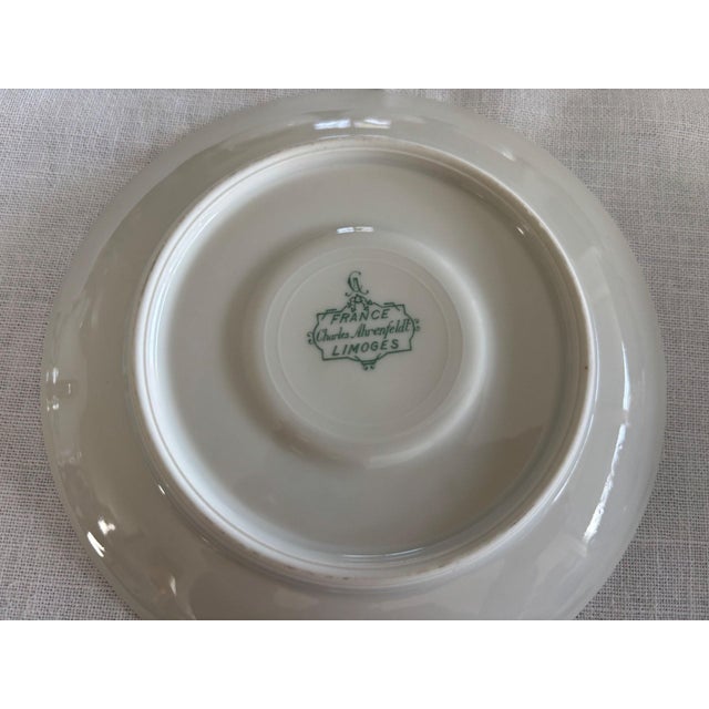 Belle Époque Porcelain Tea Service with Silver Trim by Charles Ahrenfeldt for Limoges, 1890s, Set of 27 For Sale - Image 4 of 9