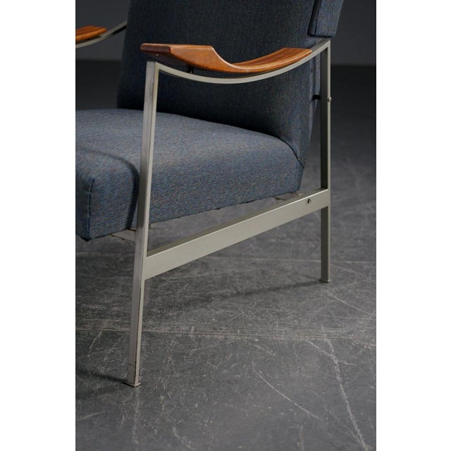 Metal Mid-Century Armchair, 1950s For Sale - Image 7 of 15