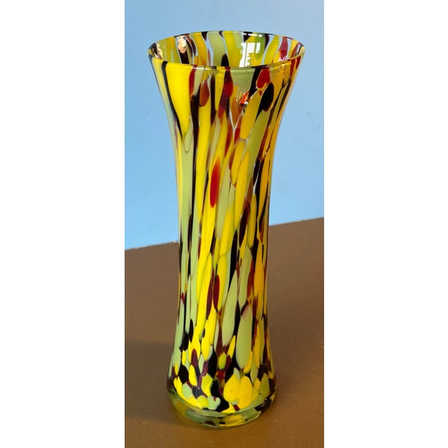 Art Glass Multicolor Vase For Sale - Image 11 of 12