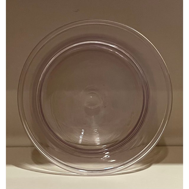 Glass Antique 19th Century American Free Form Blown Glass Bowl With Rolled Lip and Polished Pontil For Sale - Image 7 of 17