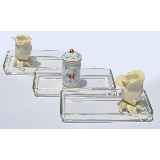 1970s Gucci Style Rectangular Murano Art Glass Serving Dish - Set of 3 For Sale - Image 10 of 12