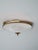 Mid-Century Modern Neoclassical Empire Plafonniere Ceiling Lamp in Opaline Glass and Gilt Brass, 1940s For Sale - Image 3 of 15