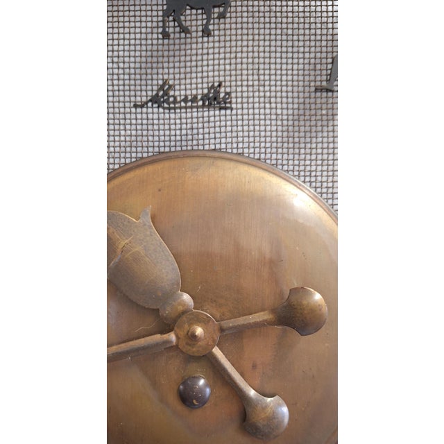Mid-Century German Zodiac Sign Wall Clock by Mauthe, 1950s For Sale - Image 4 of 6