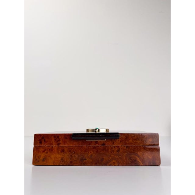 Italian Mid-Century Elm Burl Decorative Box with Mythological Bas-Relief, 70s, 1970s For Sale - Image 14 of 17