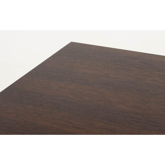 Modern Minimalist Wenge Stained Oak Coffee Table For Sale - Image 4 of 8