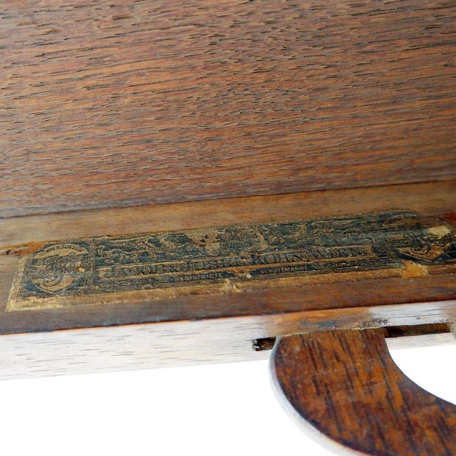 Brown Side Table by Jacob & Josef Kohn, Austria, 1916 For Sale - Image 8 of 16