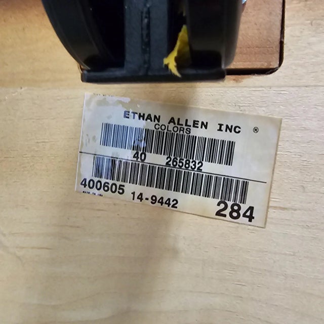 Wood Ethan Allen Country Colors Filing File Cabinet #14-9442 on Wheels For Sale - Image 7 of 12