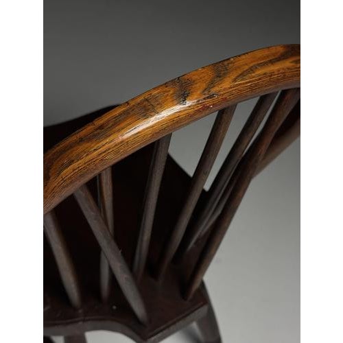 Brown Windsor Dining Chairs, Set of 4 For Sale - Image 8 of 18