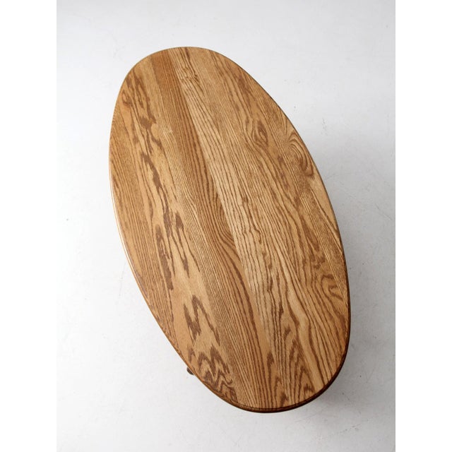Vintage Oak Coffee Table For Sale - Image 12 of 12