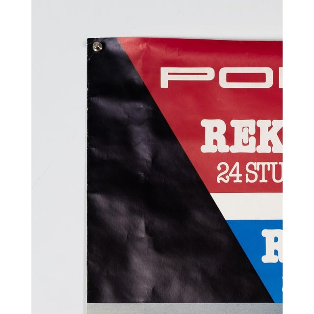Blue Porsche Record at Daytona Poster, 1979 For Sale - Image 8 of 9