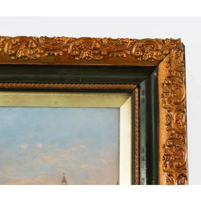 Alfred Pollentine, Venice, 1800s, Oil on Canvas, Framed For Sale - Image 8 of 11