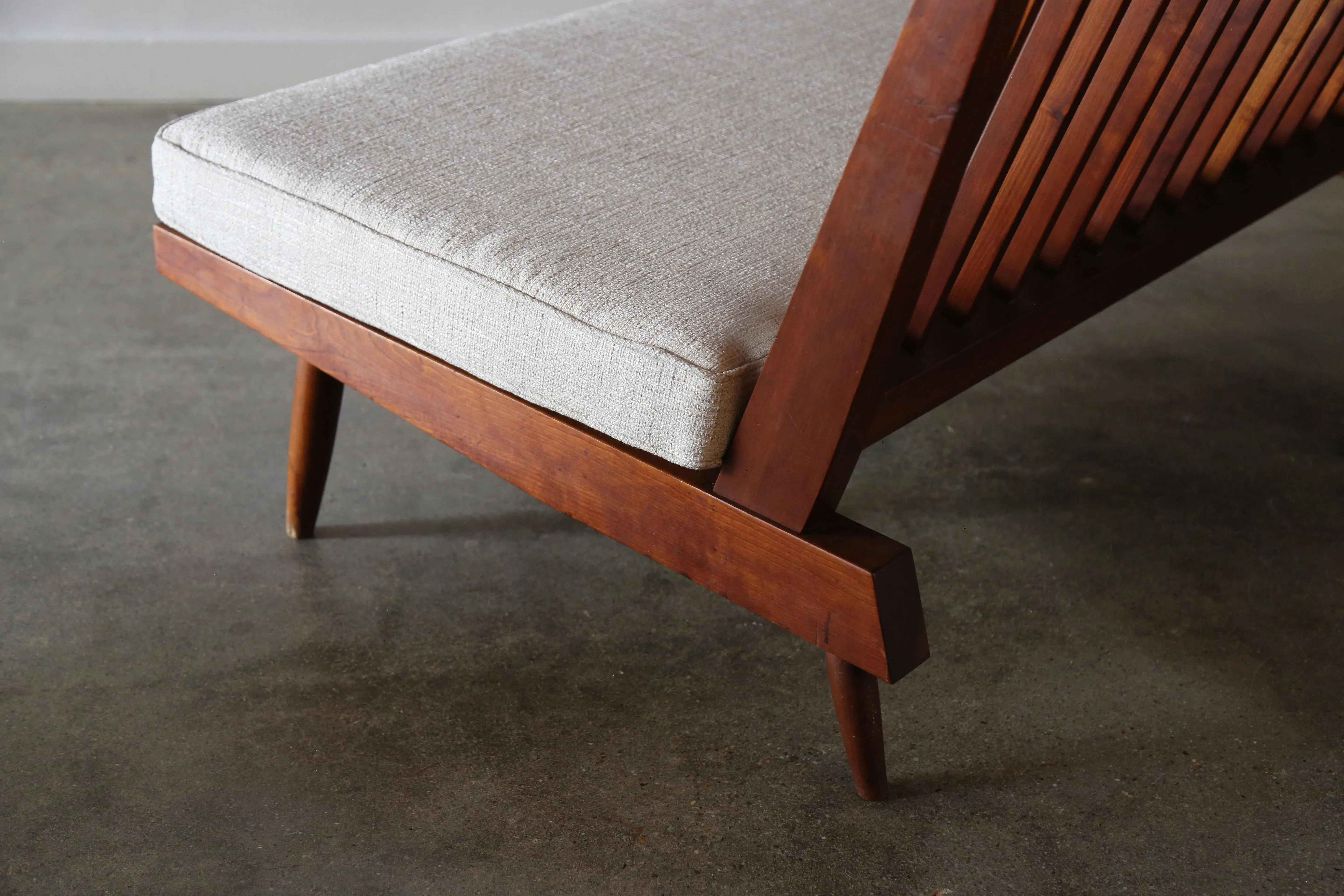 1960s Pair of George Nakashima Studio Settee Sofas in Cherry and