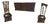 Vintage Spanish Revival Carved Wood Dresser & Matching Mirror Set For Sale