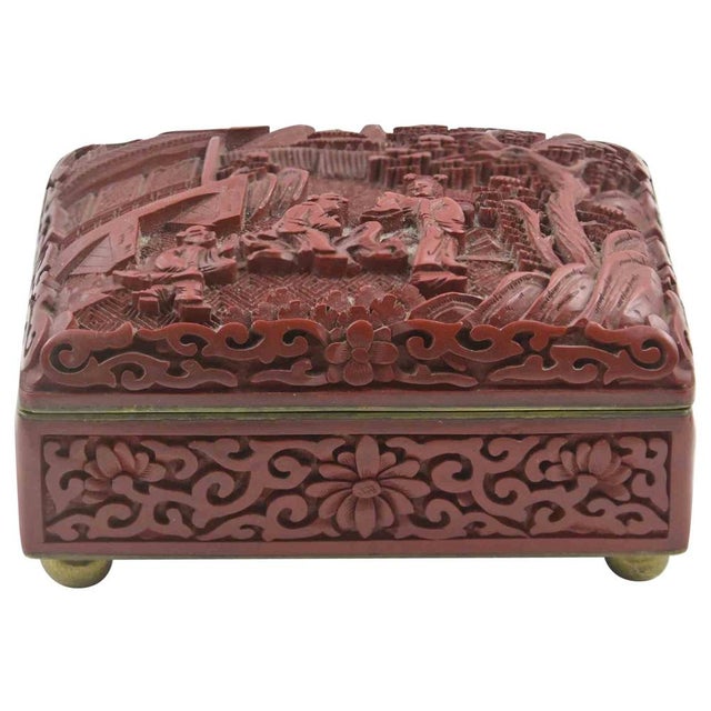 Vintage Chinese Box in Sealing Wax, China, Mid-20th Century For Sale - Image 5 of 5