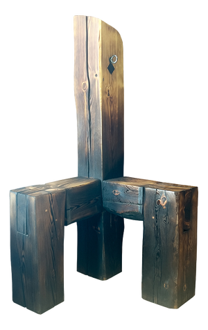 Rustic Wood Chair, 2010s