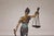 Lady Justice, Cast Bronze Tabletop Statuette with Scales and Sword For Sale In New York - Image 6 of 12