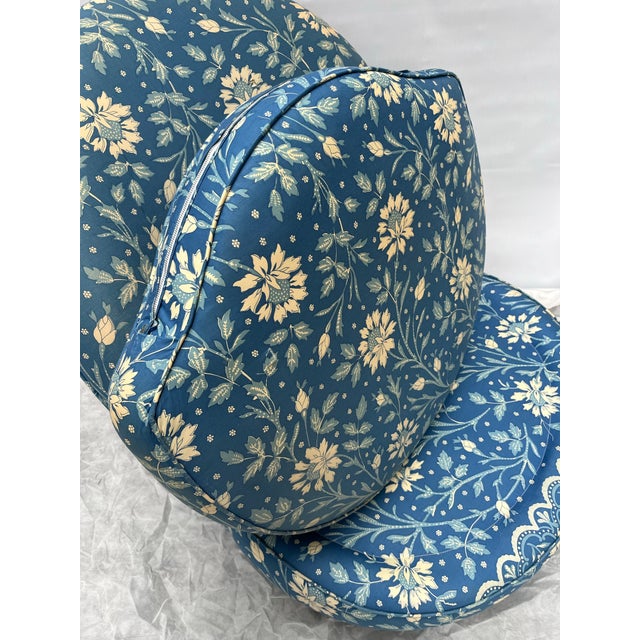 Vintage Upholstered Slipper Chair For Sale - Image 9 of 12