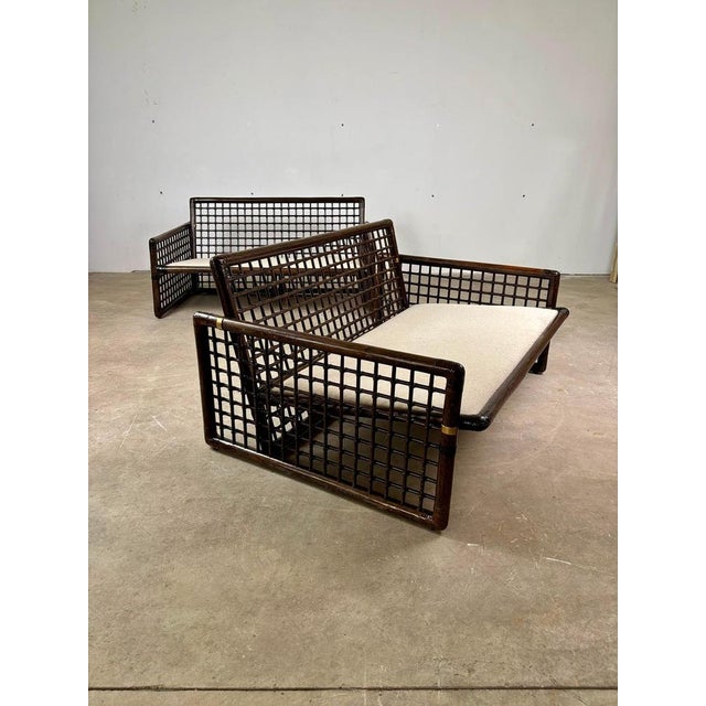 Tobia scarpa – pair of basilian sofas for b&b maxalto, compagnia delle filippine, 1970s designed by tobia scarpa for b&b...