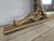 Large vintage 1960s mirror in gold-lacquered wood with carvings and contours along the edge. Perfect as a decorative...