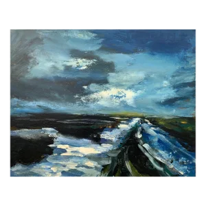 Colin Halliday, Original Landscape Oil Painting of the Peak District England by British Artist, Circa 2011