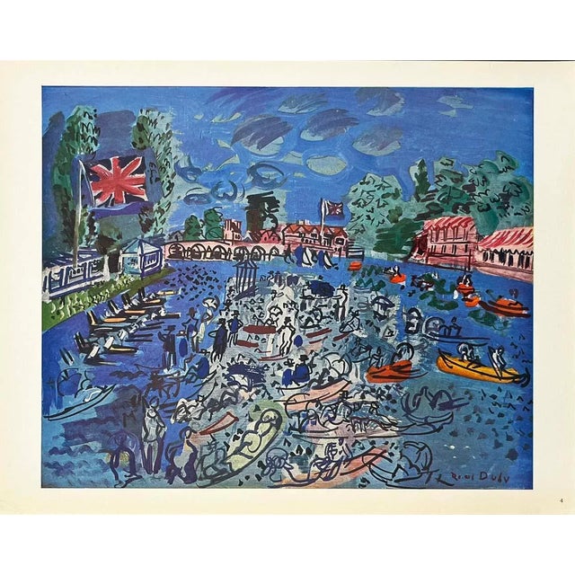 Modern Dufy Colorplate 4 Cowes Regatta For Sale - Image 3 of 3