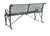 Farmhouse Hannecke Company Green Iron Garden Bench For Sale - Image 3 of 9