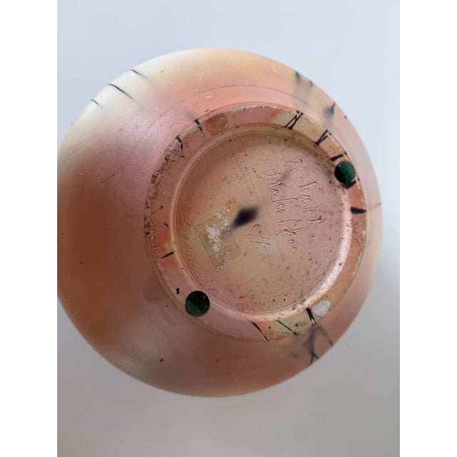 Vintage Handmade Abstrac DesignArt Studio Pottery Vase – Signed For Sale - Image 12 of 12