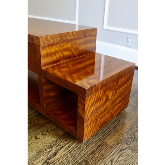 Transitional Kravet Walnut Coffee Table For Sale - Image 3 of 6