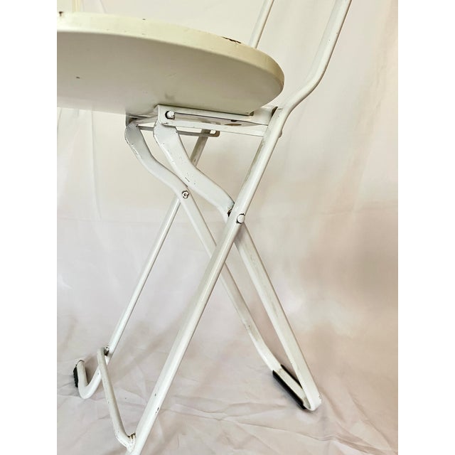White Vintage Italian Dafne Folding Chairs by Gastone Rinaldi for Thema, 1970s, Set of 3 For Sale - Image 8 of 11