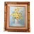 1960s Robert Cox Yellow Floral Impressionist Oil Painting, Framed For Sale