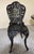 Mid 20th Century Mid 20th Century American Cast Iron Rose Garden Bistro Set, Table and Two Chairs, 3 Pieces For Sale - Image 5 of 18