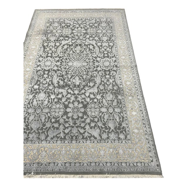2020s Handwoven Tabriz Area Rug 6'0" X 8'10" For Sale - Image 5 of 7