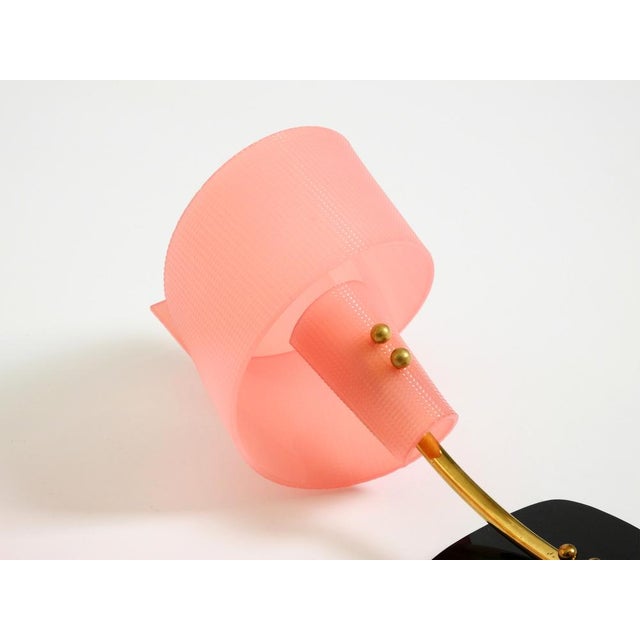 Mid-Century Modern Wall Lamps with Pink Acrylic Glass Shades, 1950s, Set of 2 For Sale - Image 11 of 18