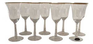 Lenox “Fontaine” Crystal Wine Glasses - Set of 8