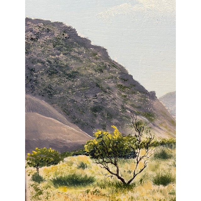 Realism Southwestern Landscape Chisum Trail New Mexico Signed Oil Painting Dated 2002 Signed For Sale - Image 15 of 18