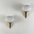 Lancia Wall Sconces in Brass and Opaline Glass from Stilux Milano, 1960s, Set of 2 For Sale - Image 3 of 14