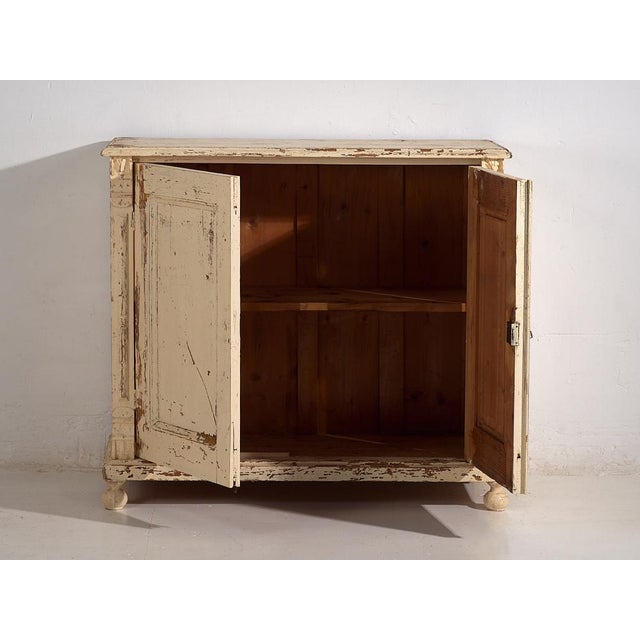 1920s Small Vintage White Buffet, 1920s For Sale - Image 5 of 11