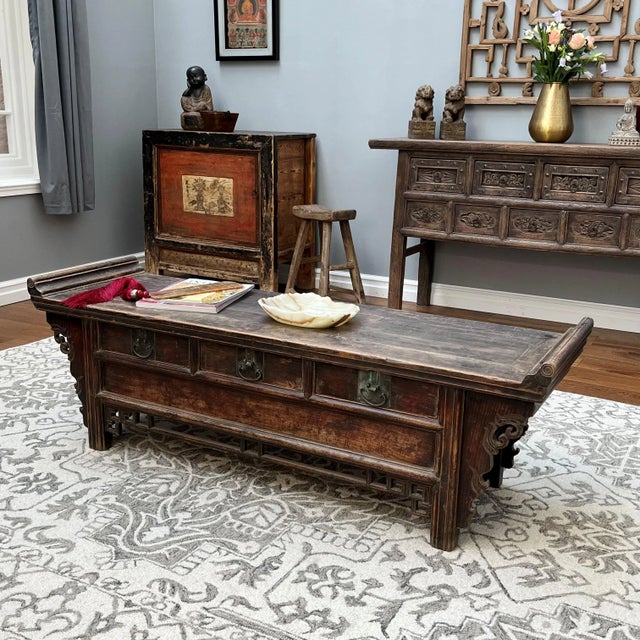 Low Carved Altar Table For Sale - Image 3 of 7