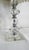 Vintage Glass Ball Lamp + Shabby Chic Shade For Sale - Image 9 of 15