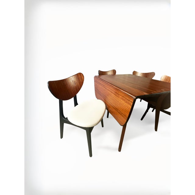 Mid-Century Modern Tola and Black Dining Table with Butterfly Chairs, 1960s, Set of 5 For Sale - Image 9 of 11