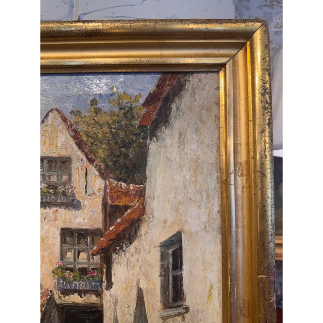 19th Century Belgian Flemish Oil on Canvas For Sale In Nashville - Image 6 of 8
