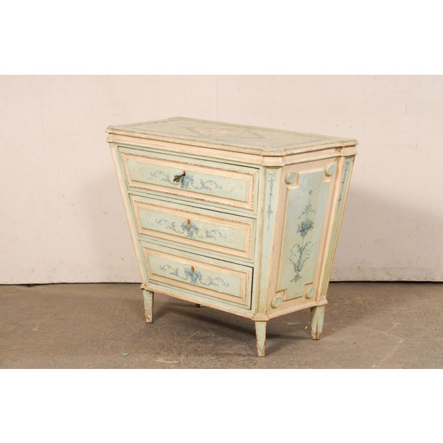 Venetian Hand-Painted Tapering Chest, 1920s For Sale - Image 4 of 11