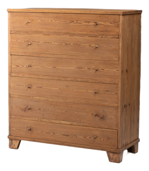 Large Swedish Pine Chest of Drawers, 1900